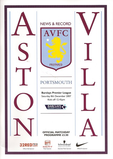 Aston Villa FC v Portsmouth FC